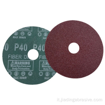disco in fibra di resina abrasiva ossido di alluminio 100mm P36